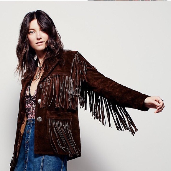 Free People Western Fringe Suede Jacket - Picture 2 of 7